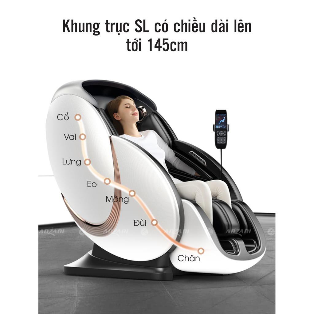 [Ghế Massage Toàn Thân 4D-960L Cao Cấp] Công Nghệ AI Massage Bằng Con Lăn Sứ Di Động, Kết Nối Loa Bluetooth