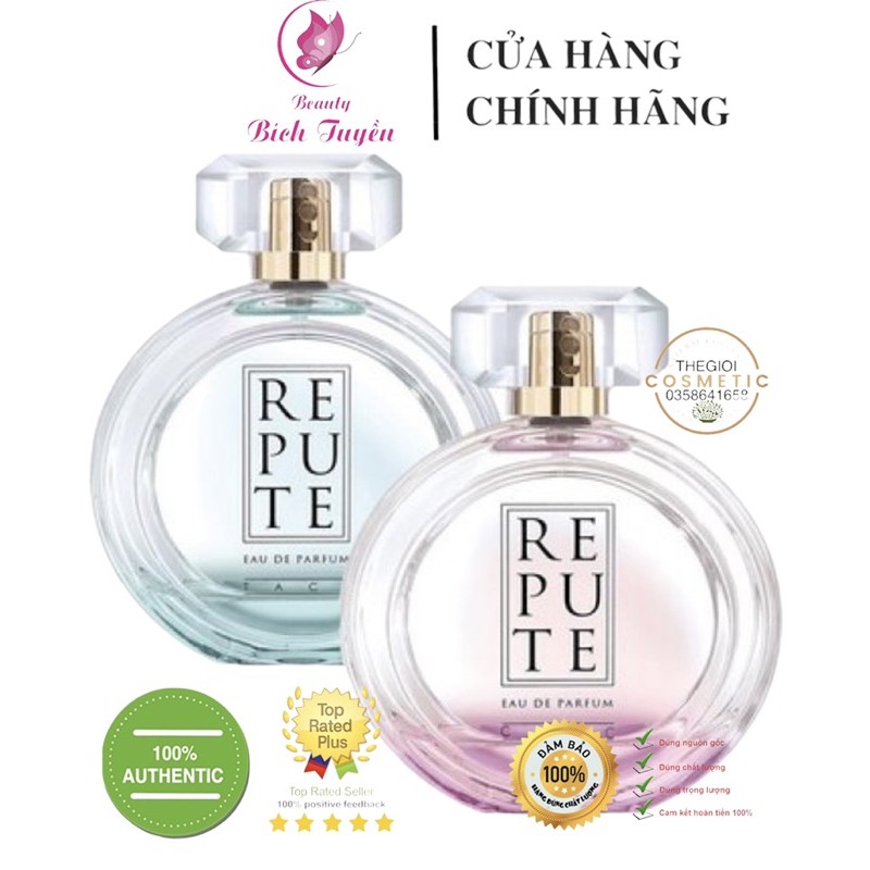 Nước Hoa Nữ REPUTE (Xanh) 100ml Eau De Parfum Tact-NƯỚC HOA REPUTE - CHIC NHẬP KHẨU THỔ NHĨ KỲ 100ML