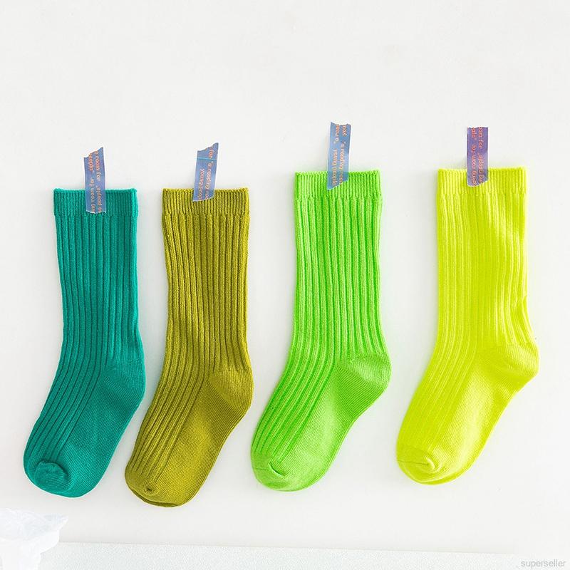 Bộ 3 đôi vớ cotton mềm thoải mái kiểu hoạt hình dễ thương cho bé 1-8 tuổi