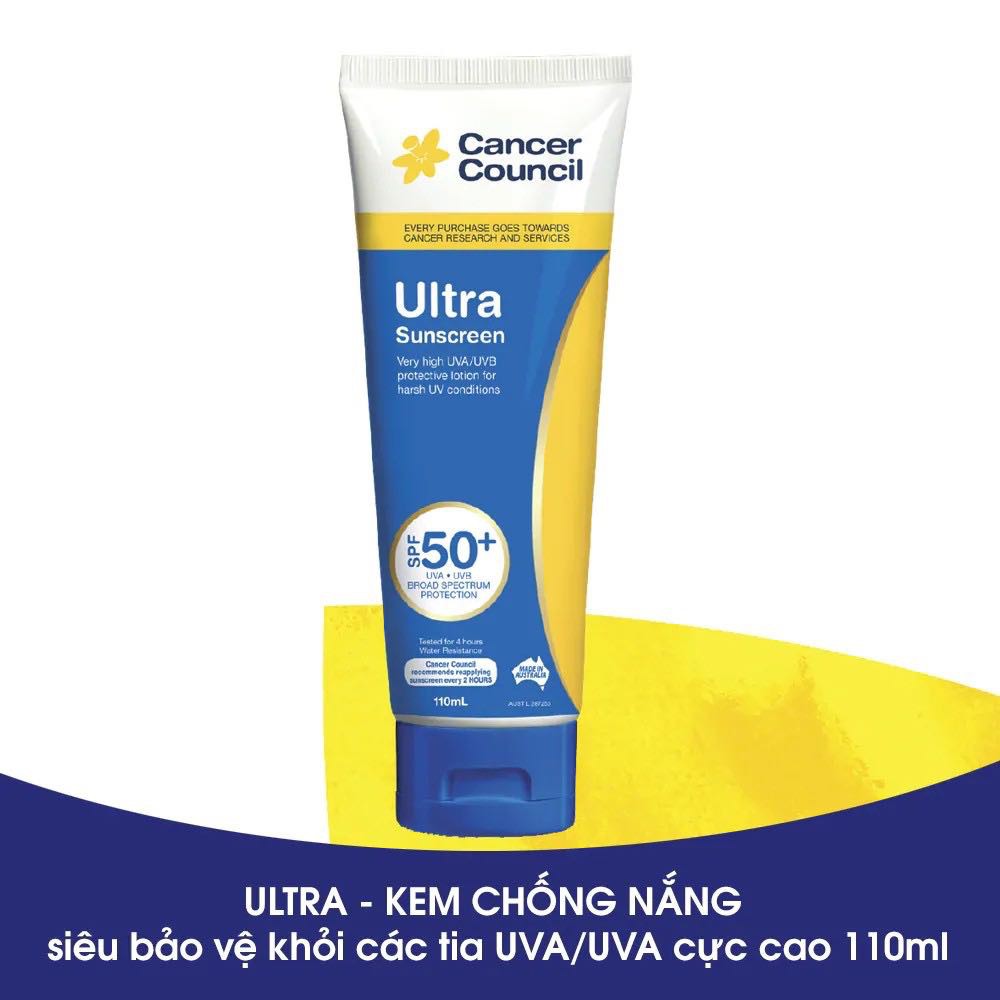 Kem chống nắng Cancer Council SPF50+ UVA-UVB