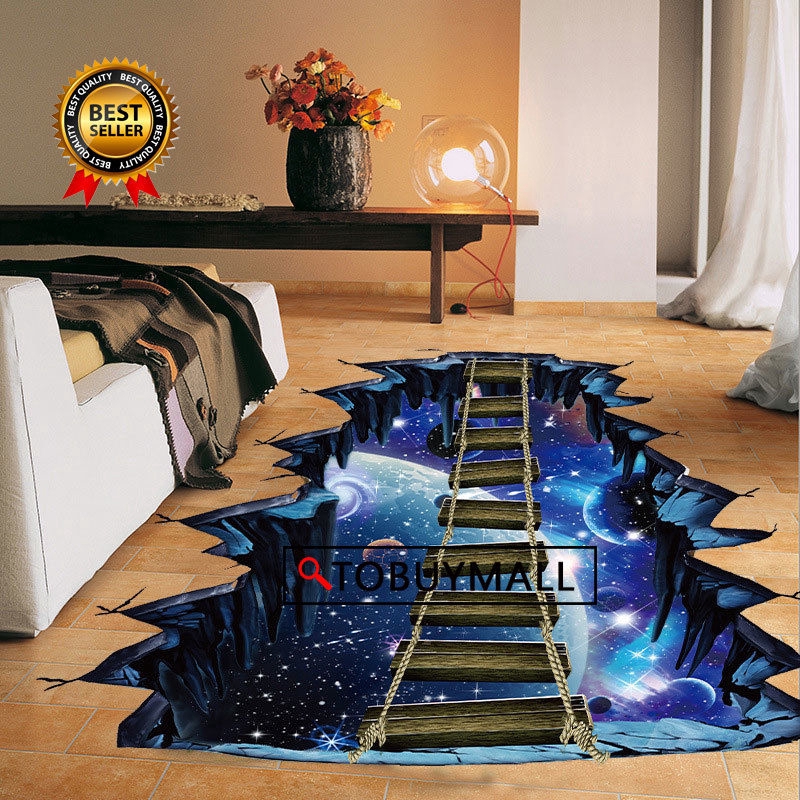 Decal Dán Tường Hình Cây Cầu 3d