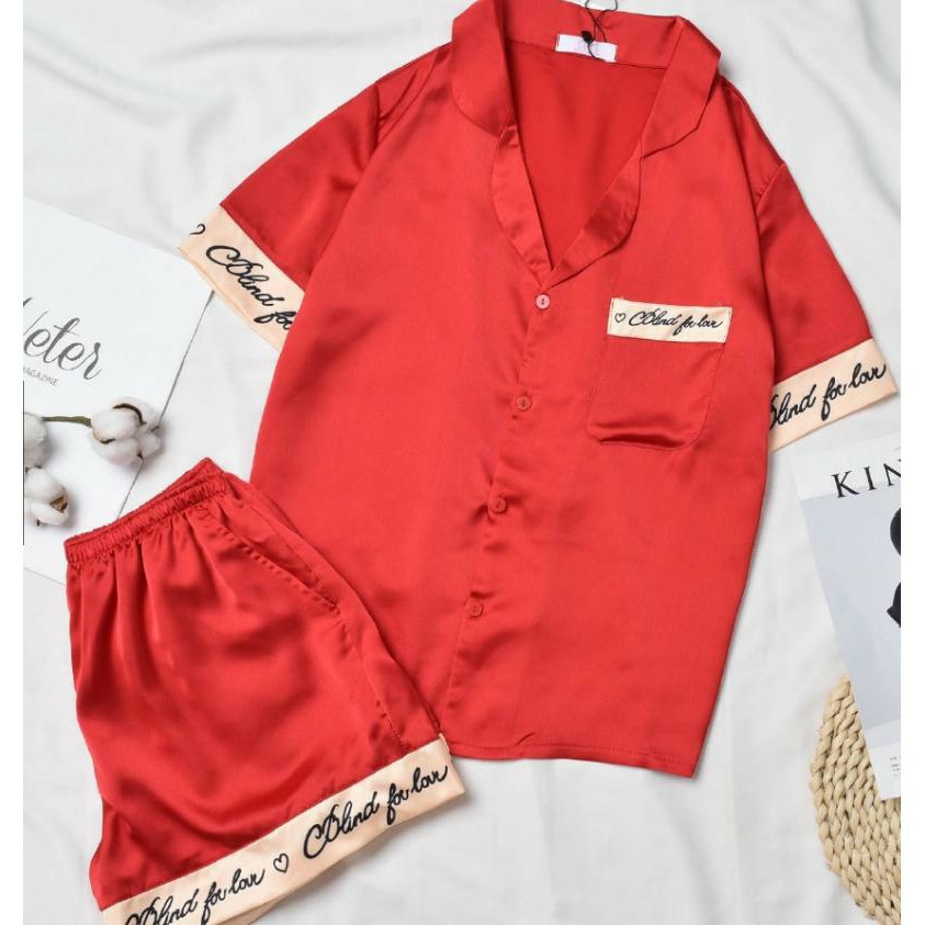 Đồ bộ pijama đùi, bộ đồ mặc nhà [ FREESHIP ] cao cấp, in trên lai áo, vải mền mịn, mặc thoáng mát, size 48-55kg