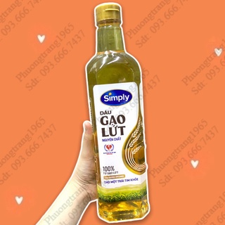 Dầu gạo lứt Simply 1L
