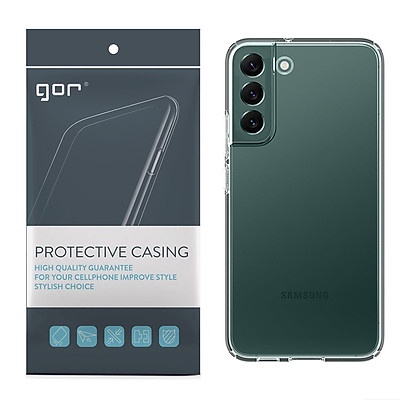 Ốp Lưng Silicon TPU trong suốt GOR cho Samsung Galaxy S22 / S22 Plus / S22 Ultra - Hàng Nhập Khẩu.