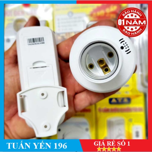 Đui đèn điền khiển từ xa 50m hẹn giờ tự động tắt ATA - ATA E27DK