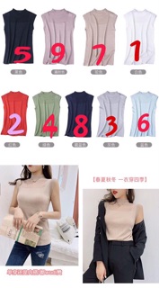 Áo len sát nách phối ren