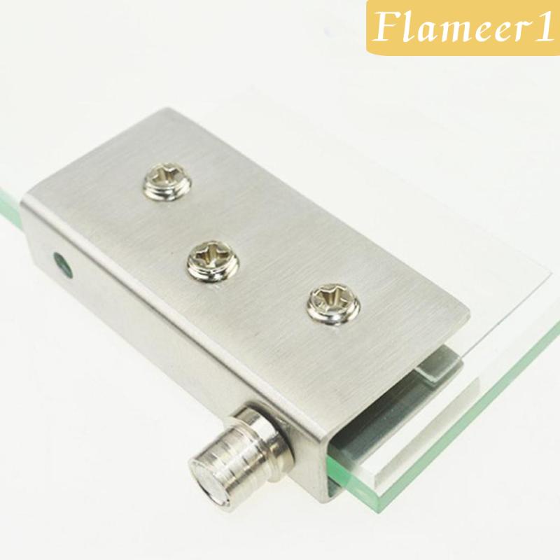 Set 2 Kẹp Bản Lề Cửa Kính Bằng Thép Không Gỉ