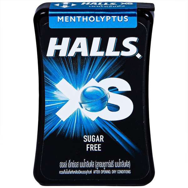 Kẹo Ngậm HALLS XS - Sugar free, Nhập khẩu Thái Lan
