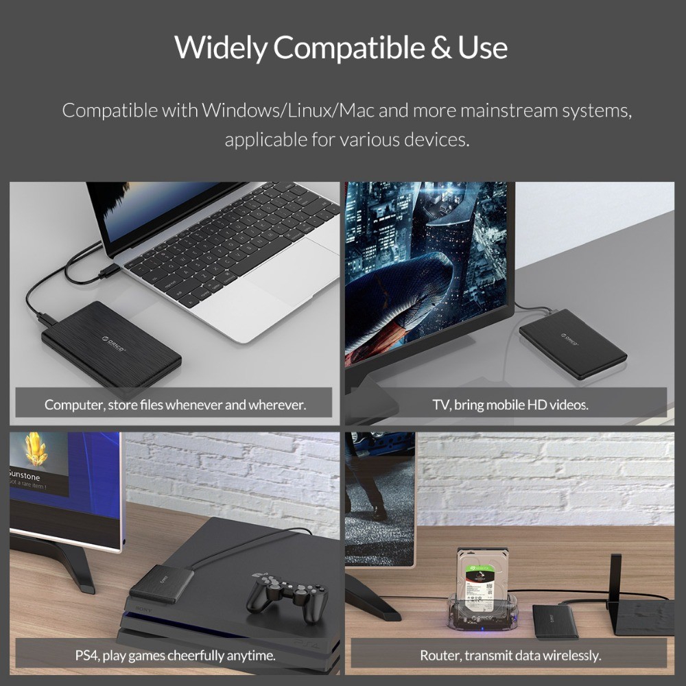 Ổ Cứng Orico 2578c3-g2 Hdd 2.5 Inch Sata Sang Usb3.1 Gen2 Type-C/Usb3.0 Ssd Hdd Encl | BigBuy360 - bigbuy360.vn