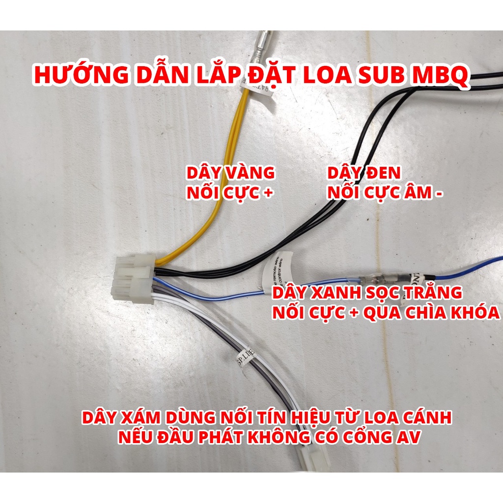 Loa Sub Gầm Ghế MBQ 10DA  - Loa Siêu Trầm Công Suất 200W Giá Rẻ Cho Ô Tô Xe Hơi