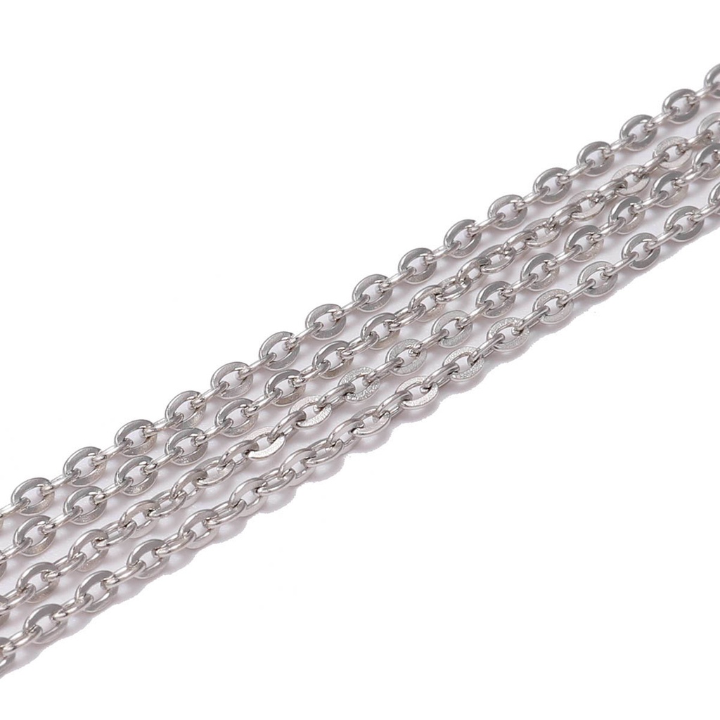 Dây xích ST.KUNKKA 5m 2x3mm tùy chọn màu sắc dùng làm trang sức