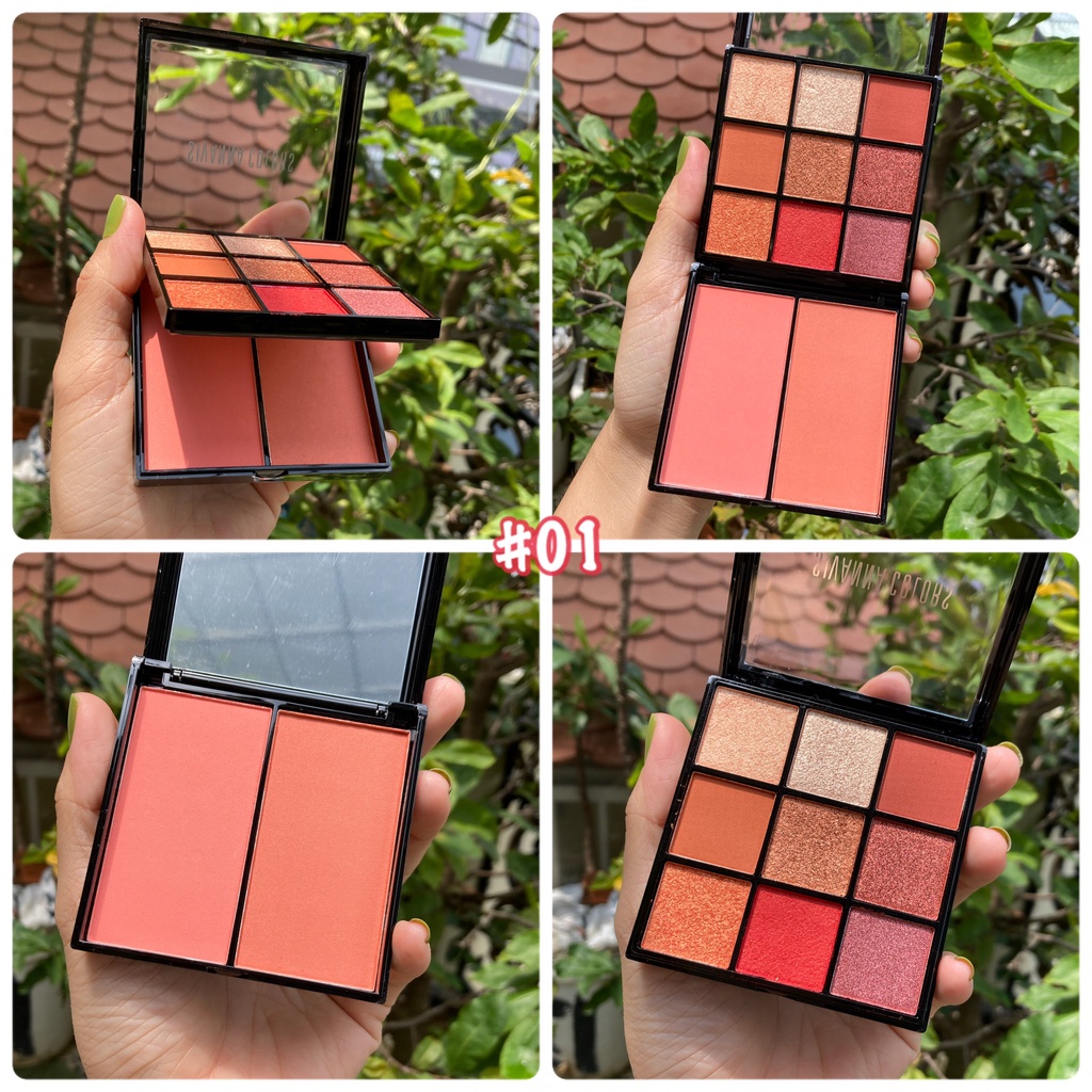Bộ kit 2 tầng  phấn mắt má hồng COLORS EPIC EYE AND CHEEK PALETTE HF4034