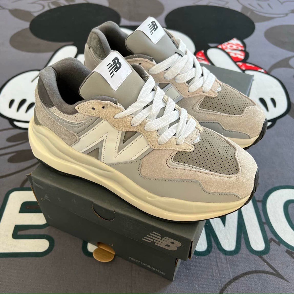 GIÀY THỂ THAO SNEAKER CAO CẤP NB 57/40 GREY RAY BẢN CAO CẤP NAM NỮ ẢNH THẬT+FREESHIP
