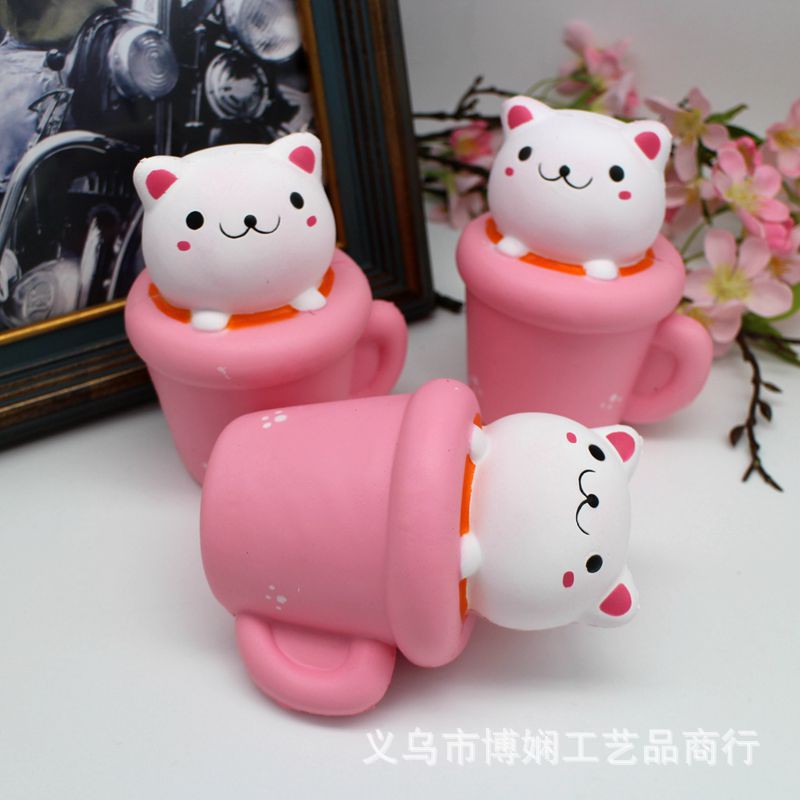 SQUISHY CỐC THỎ MẶT BỰ