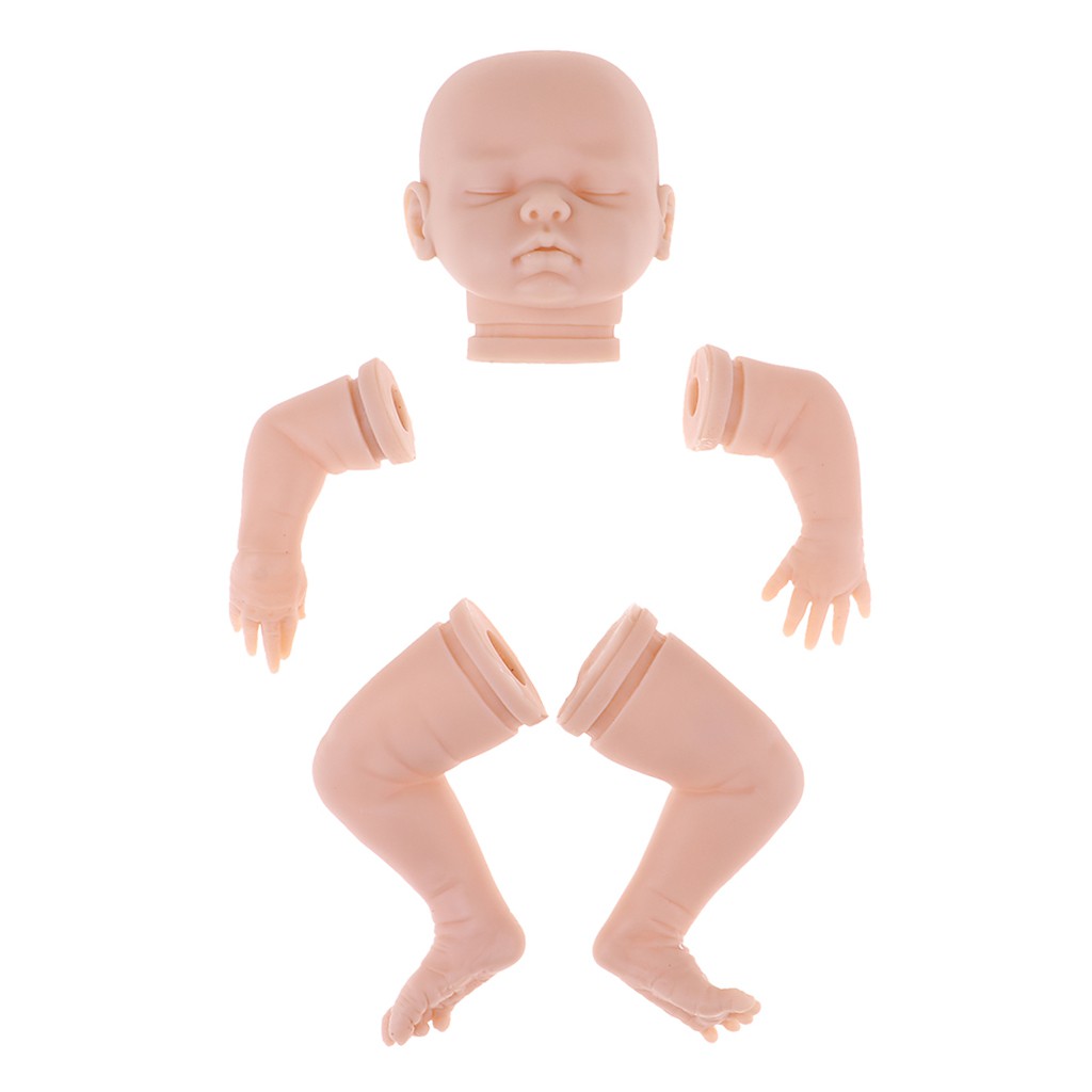 [Shiwaki Shopee]18'' Neborn Baby Kits Silicone Vinyl Head Arms Legs for Neborn Baby Doll
