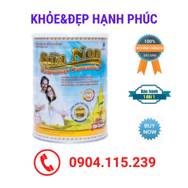 [Có bảo hành] Sữa non NATRUMAX CURCUMIN – Trọng lượng 800gr – Date T10/2022