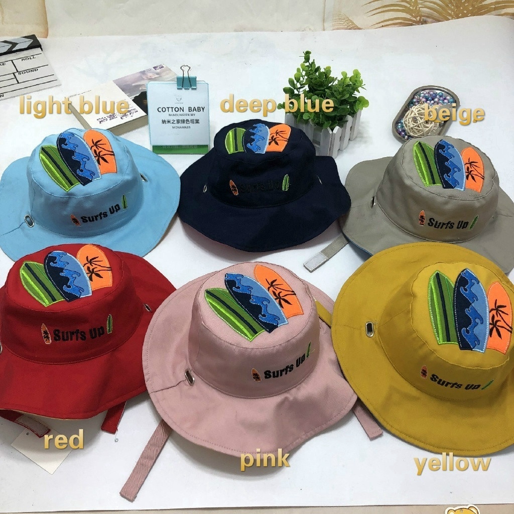 Cute style fisherman bucket hat for children 1-6 years old