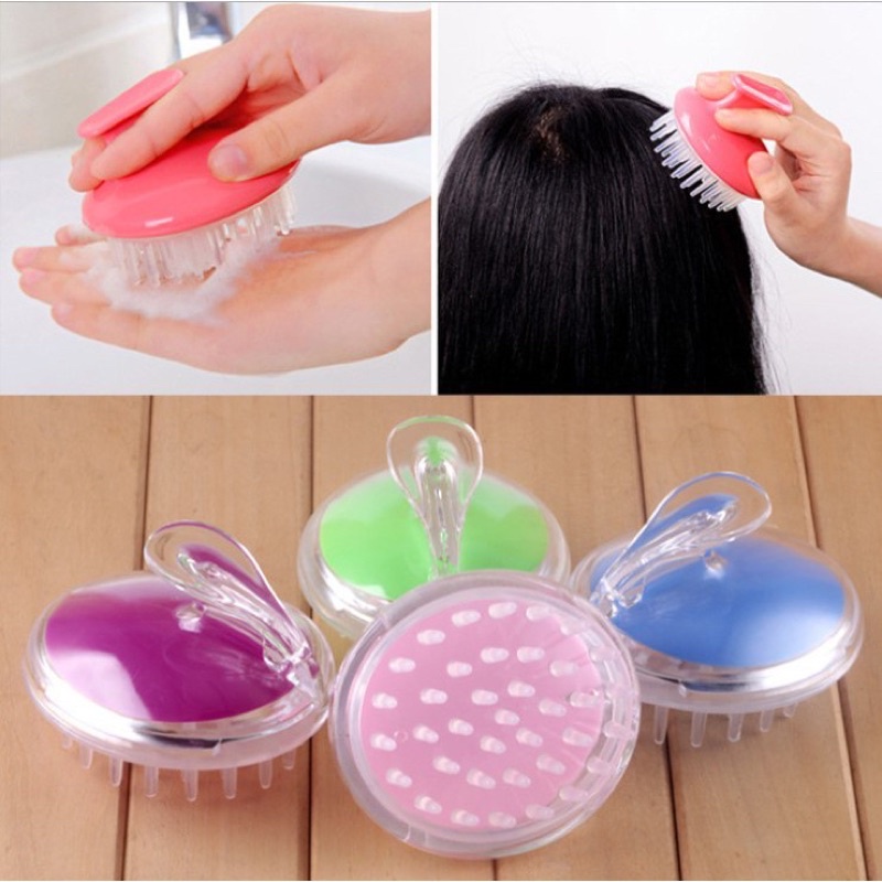 Lược gội đầu silicon dưỡng sinh spa massage da đầu ( 2 chiếc)