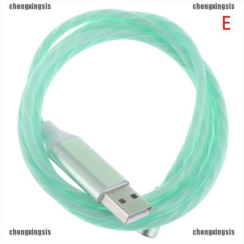 Dây Cáp Sạc Truyền Dữ Liệu USB Loại C Có Đèn LED Phát Sáng Dành Cho Android Mới Xs