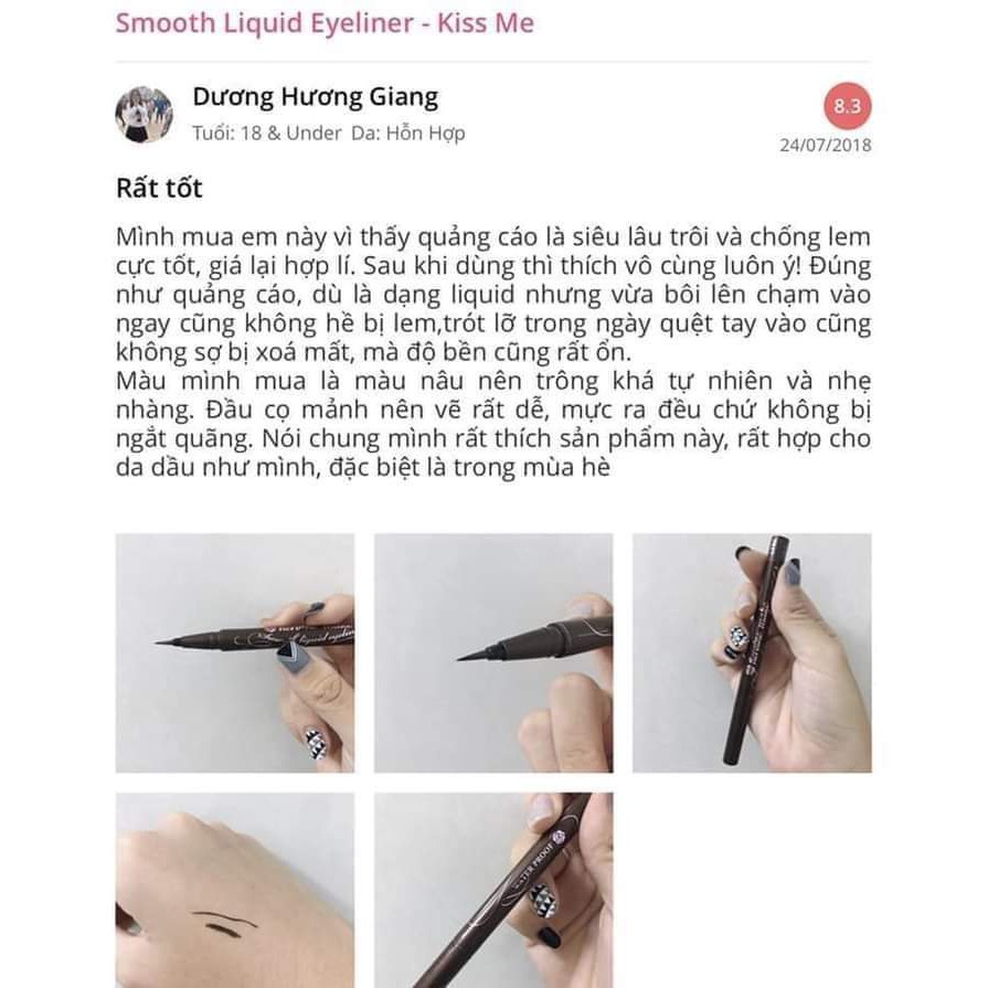 KẺ MẮT VÀ MASCARA KISSME HEROIN