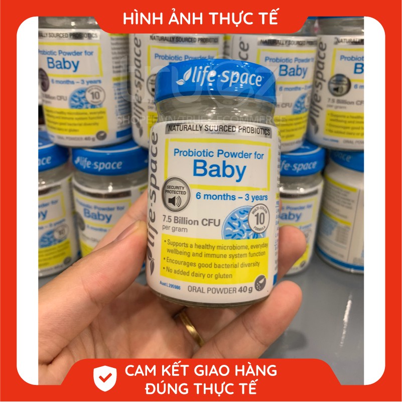 [Chính hãng] Men vi sinh cho trẻ từ 6 tháng đến 3 tuổi [Úc] Life Space Probiotic Powder for Baby 40gram