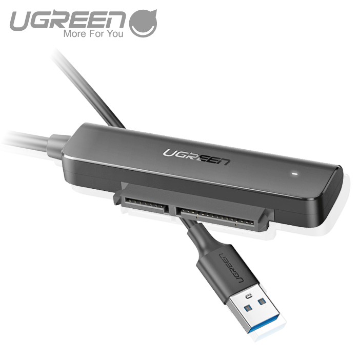 Cáp USB 3.0 sang Sata Ugreen 70609 dài 0,5m hỗ trợ ổ cứng 2.5inch Chính Hãng