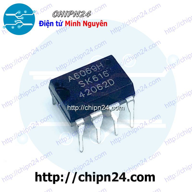 [1 CON] IC A6069 DIP-7 (STR-A6069H A6069H 6069) (IC chuyển đổi nguồn AC/DC)