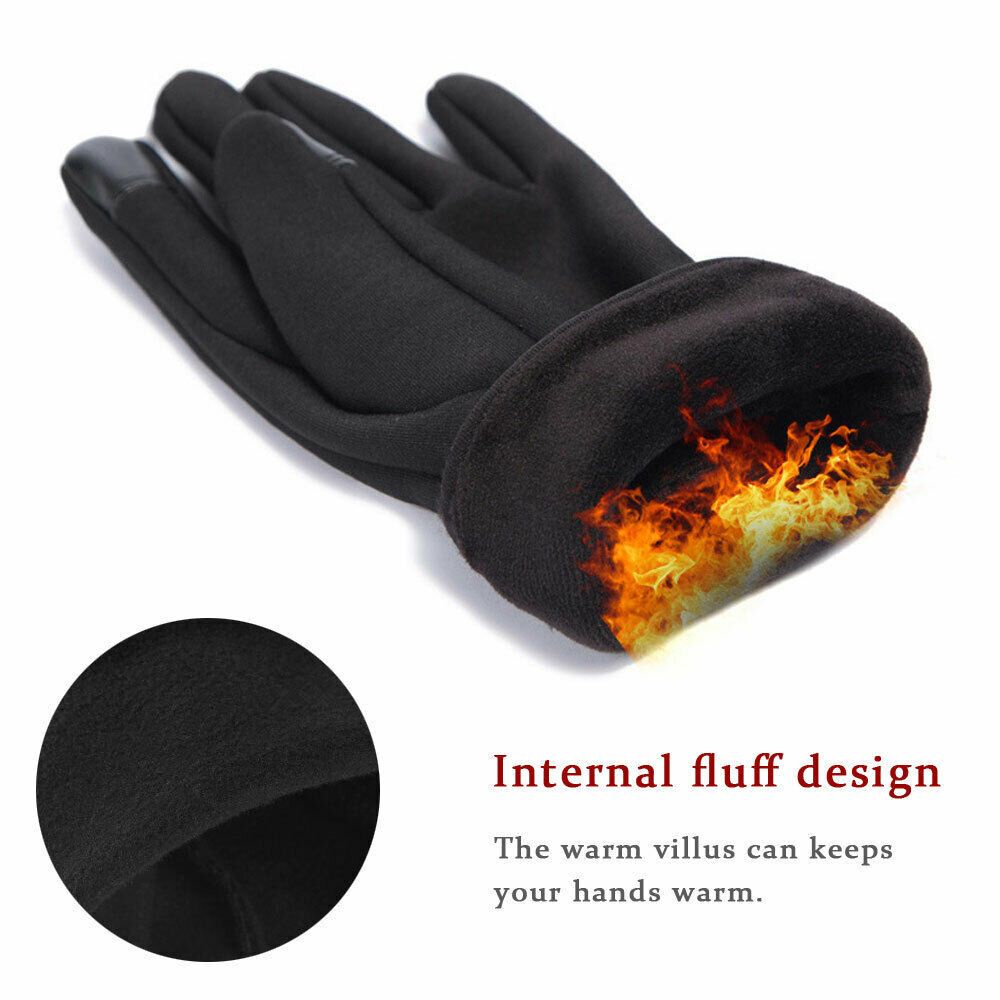 1 Đôi Găng Tay Chống Trượt Chống Nước Thời Trang Mùa Đông Cho Nam Nữ