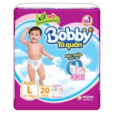 Tã quần-bỉm quần Bobby bịch nhỏ L20