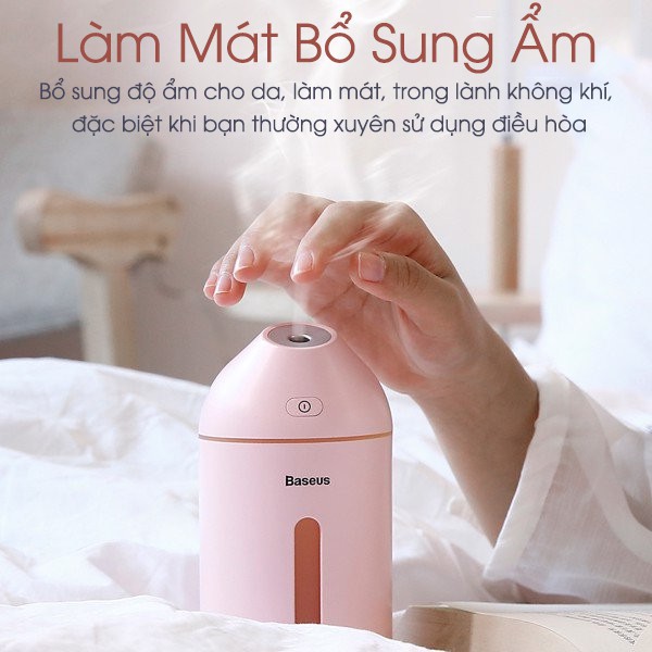 Máy Phun Sương Baseus 320ml Cao Cấp - Máy Xông Tinh Dầu - Hạt sương mịn, Chạy siêu êm