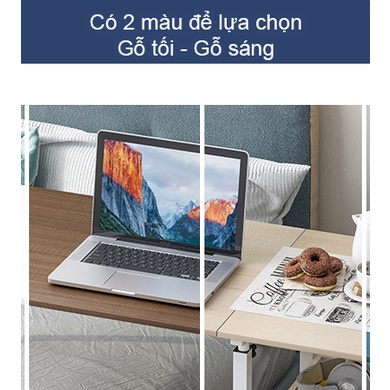 Bàn laptop thông minh, bàn làm việc thông minh đa năng có bánh xe di động và thay đổi chiều cao dễ dàng Nội Thất 5C