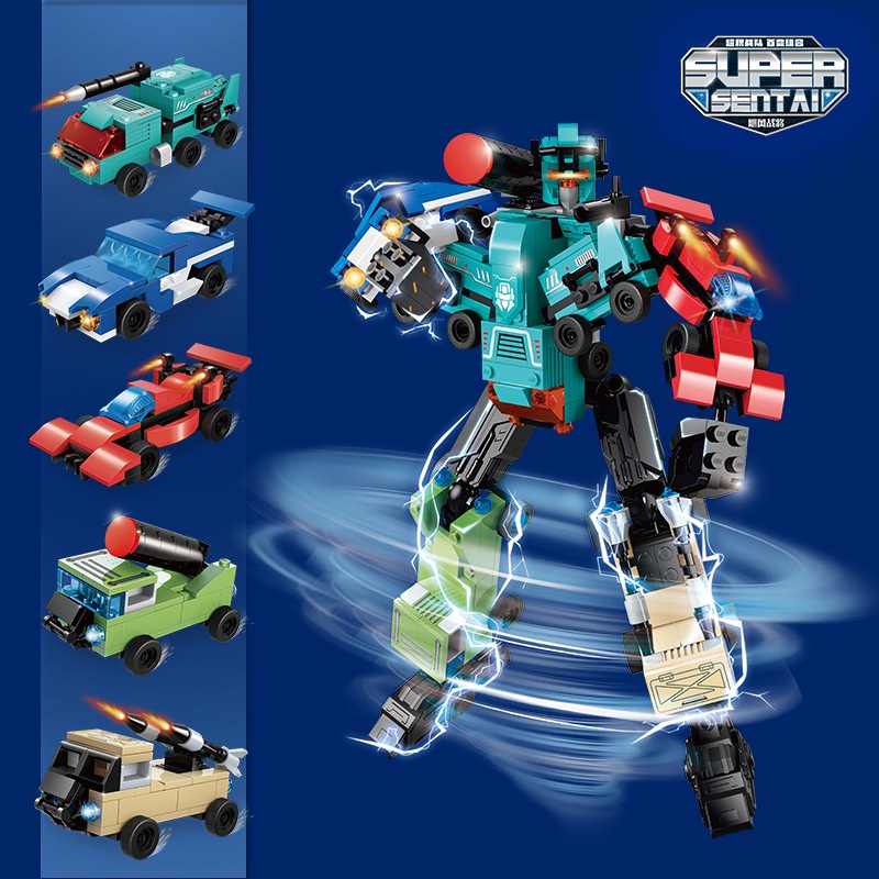 Mô Hình Đồ Chơi Lắp Ráp Năm Trong Một Cho Bé Trai 40202