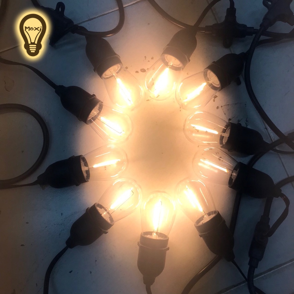 【Combo 10 Bóng} ĐÈN LED Edison sợi đốt S14 3W - Màu Vàng Vintage [MUA LẺ GIÁ SỈ] trang trí DECOR nhà shop quán ăn