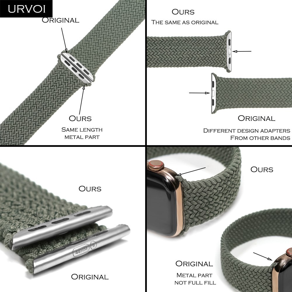 Urvoi Dây Đeo Đồng Hồ Apple Watch Band Series 6 Se 5 4 3 2 1 Bằng Polyester Gen.5 38mm 40mm 42mm 44mm