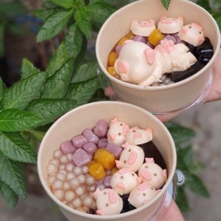 Khuôn silicone cao cấp bé heo hồng làm tàu hũ (tặng kèm công thức)