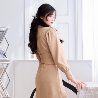 Đầm AMANDA - Đầm sơ mi có thắt eo