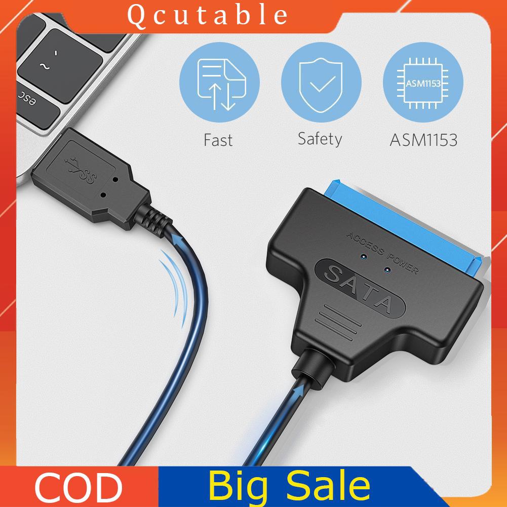 Dây cáp chuyển đổi ổ cứng SSD từ USB 3.0 sang SATA7+15pin