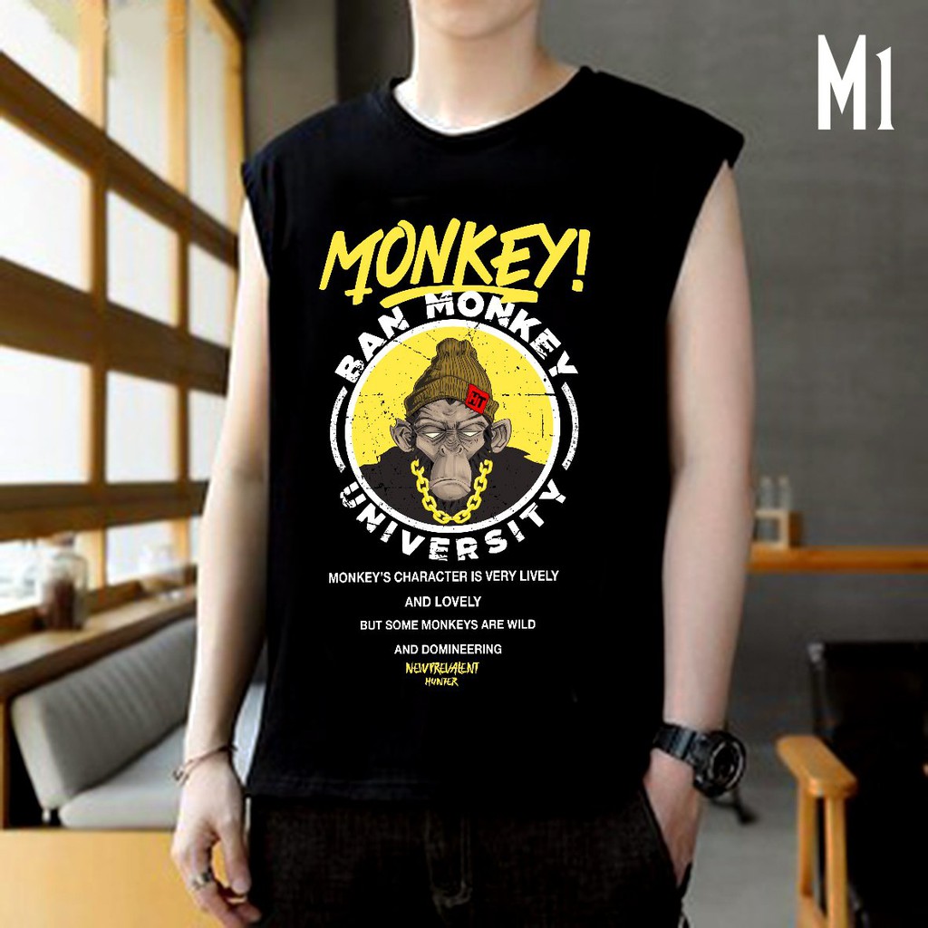 🔥M1🔥 Áo Tank Top Họa Tiết Hình Rich Monkey Nam Nữ Độc Lạ, Áo Đôi Nam Nữ Hoạt Hình