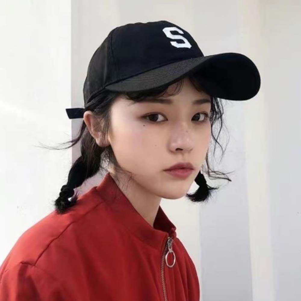 Mũ Lưỡi Trai Thêu Chữ S Thời Trang Unisex