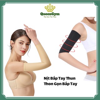 👍Nịt Đốt Mỡ Bắp Tay Đa Năng QueenGym 👍 Gen Nịt Tay Đốt Cháy Calo, Săn Chắc Cơ, Chất Liệu Thun Nhẹ Mõng Cao Cấp