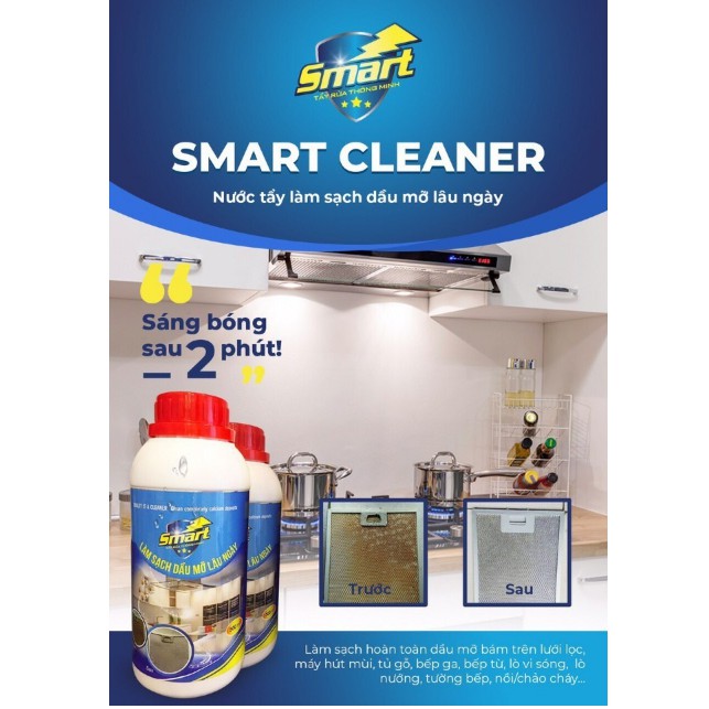 Chai Tẩy rửa dầu mỡ SMART 500ml
