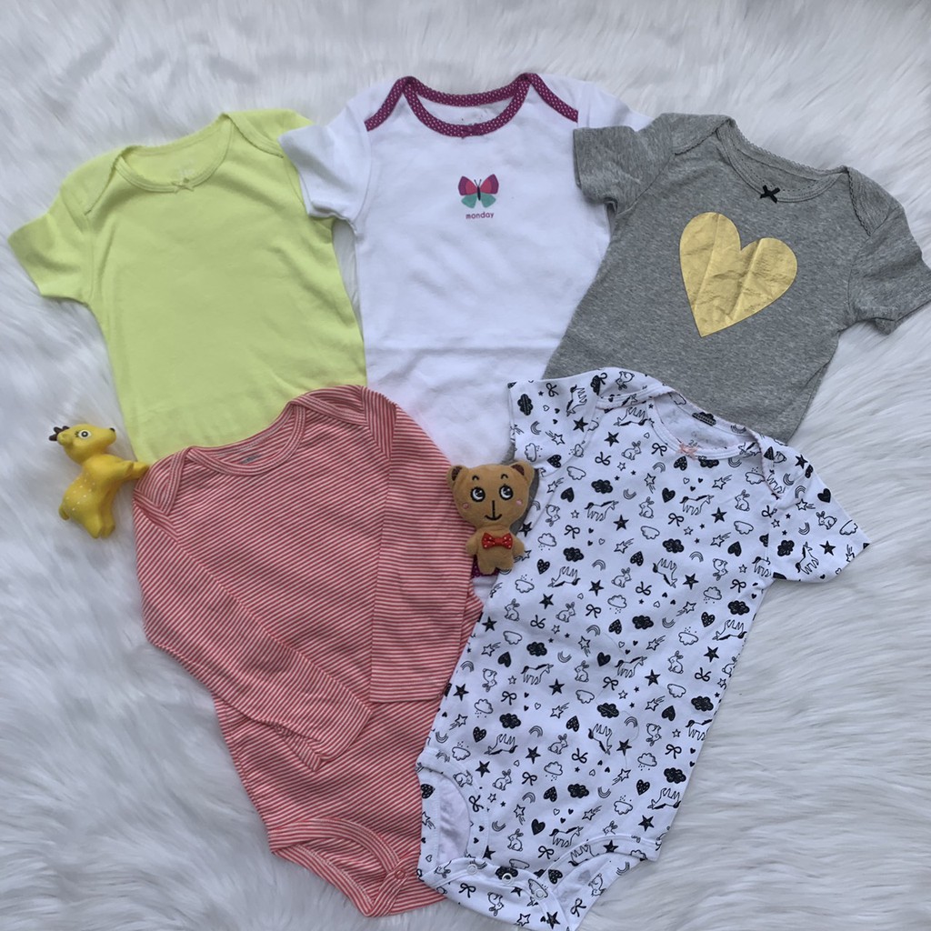 Set 5 Bodysuit cho bé trai/bé gái