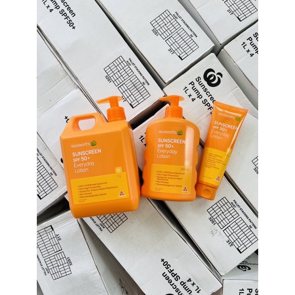 Kem Chống Nắng Úc WOOLWORTHS 50SPF+ siêu tốt. date 2025 - đủ bill
