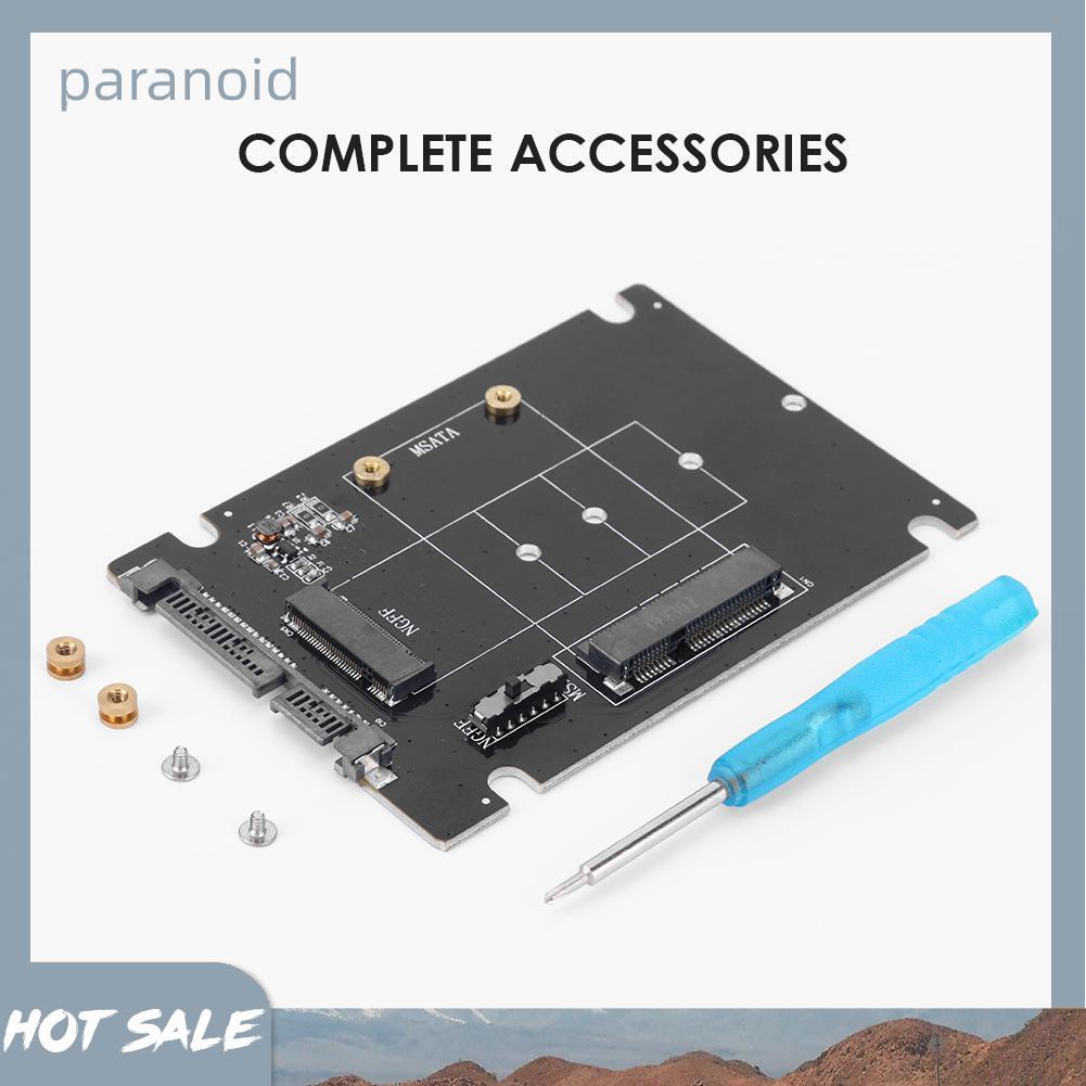 Bộ Chuyển Đổi Thẻ Nhớ Ssd 2 Trong 1 Msata Sang Sata Ngff M.2 Sang Sata3 | BigBuy360 - bigbuy360.vn