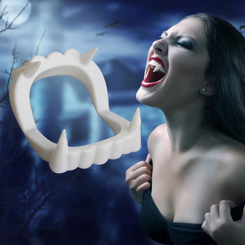 Răng nanh giả hóa trang ma cà rồng thiết kế độc đáo cho Halloween