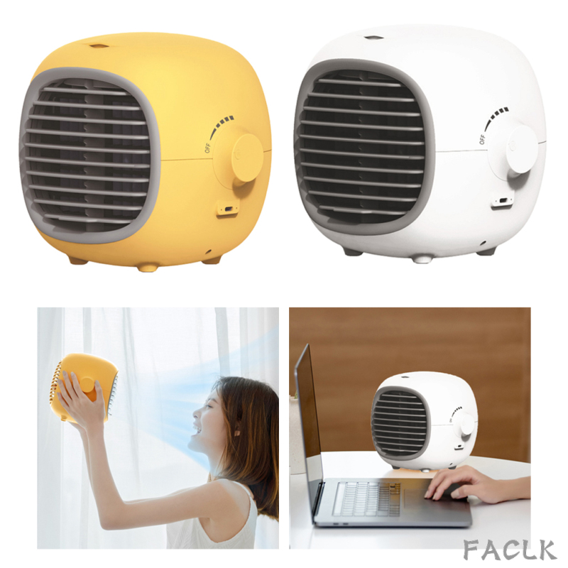 Air Cooler, USB Portable Cooling Air Conditioner, Mini Mobile Personal Space Cooler, Humidifier, Purifier, Desktop Cooling Fan for Office