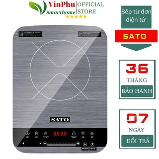 Bếp từ, bếp từ đơn điện tử sato bt044 sang trọng, cao cấp, bền bỉ, an toàn, đa năng.