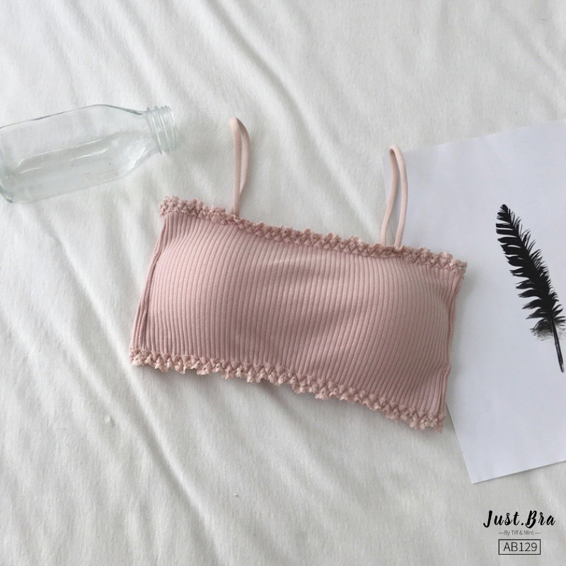 [Mã WABRJB031 giảm 10% đơn 99k] Áo ngực quây Just Bra thun gân mềm êm ái AB129 | BigBuy360 - bigbuy360.vn