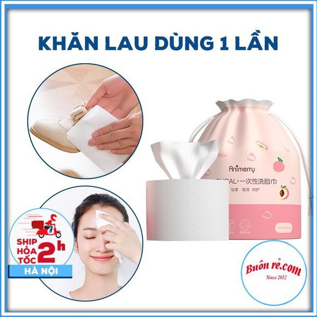 (XẢ SỐC 3 NGÀY) COMBO 5 TÚI Khăn mặt khô dùng 1 lần tiện lợi - Cuộn Bông tẩy trang cotton dùng một lần tiết kiệm 01478