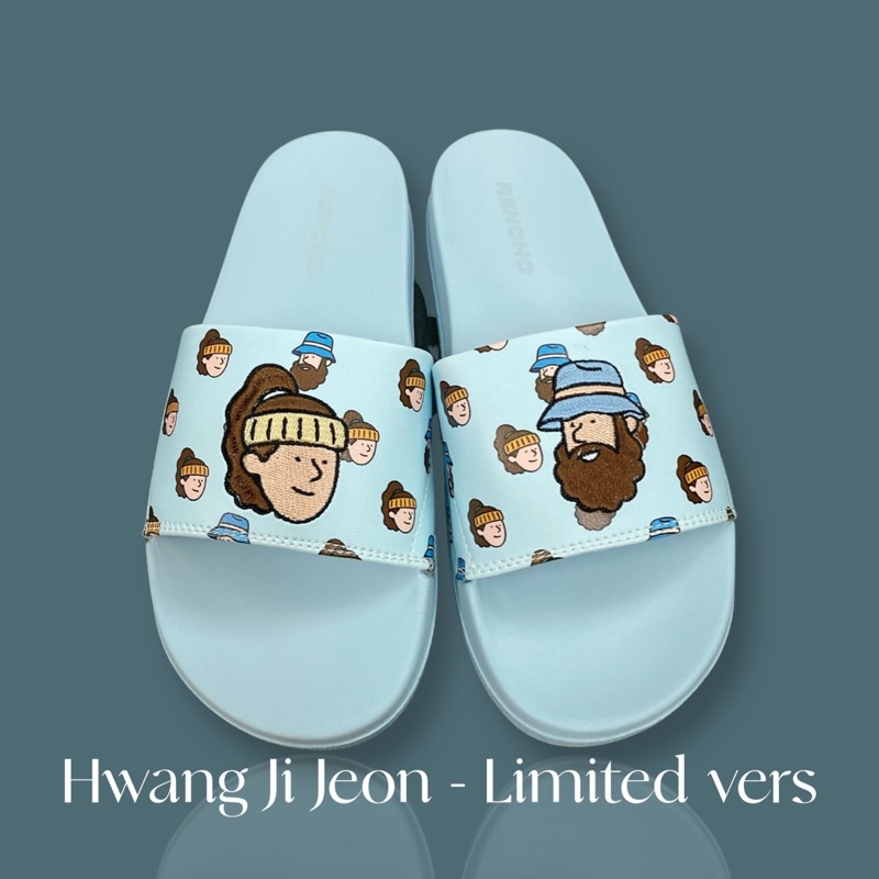 Dép Thêu - Nam Nữ Màu Xanh